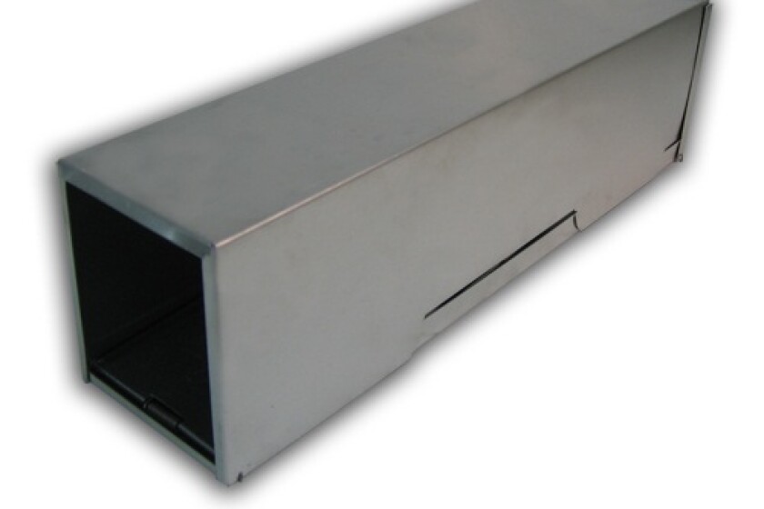 Tomahawk Trap XLKR - 13 x 3 x 3.5 - Perforated .025 Aluminum Body with Galvanized Treadles & Doors