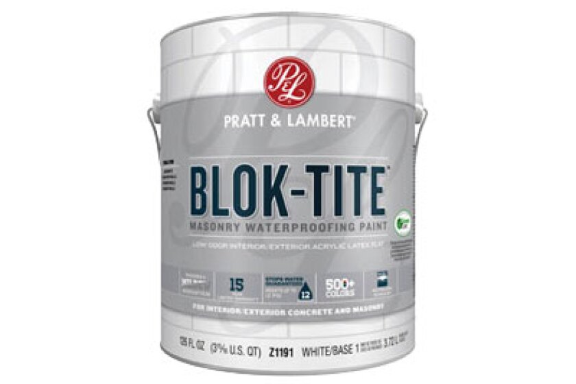Pratt & Lambert Blok-Tite Interior/Exterior Acrylic Masonry Waterproofing Paint