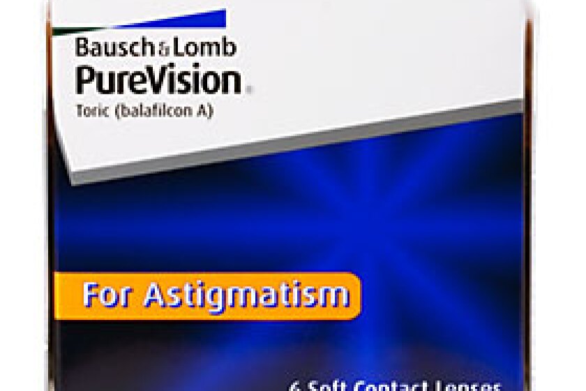 Bausch and Lomb PureVision Toric for Astigmatism Contact Lenses