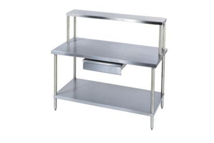 best Aero Manufacturing 72” x 30” Stainless and Galvanized Steel Workbench