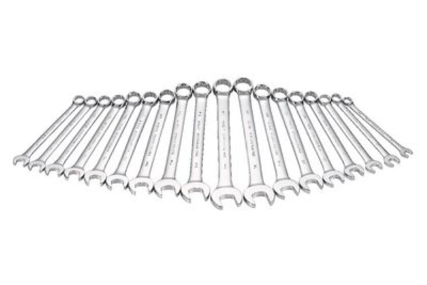 Matco Silver Eagle 18 Piece Polished Chrome Wrench Set