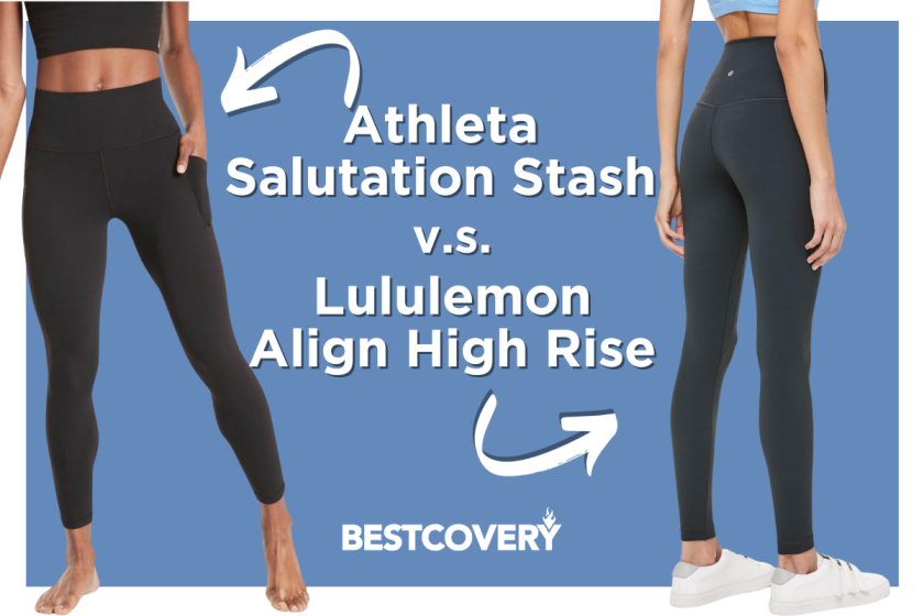 Lulu and Altheta leggings side by side