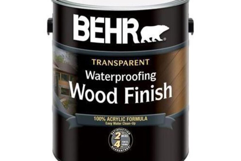 Behr Transparent Waterproofing Wood Finish