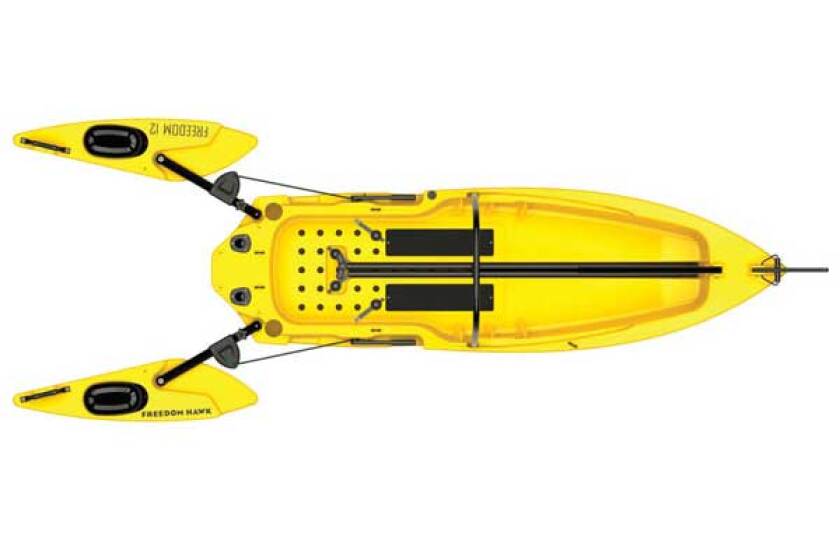 Freedom Hawk 12 Stand Up Fishing Kayak