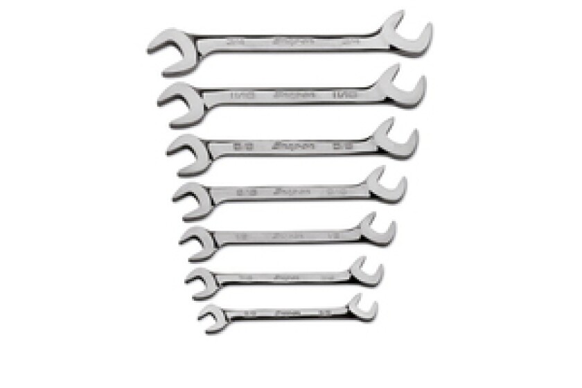 Snap-on Set, Wrench, Open End, 4-Way Angle Head (7 pcs.) (3/8" to 3/4")