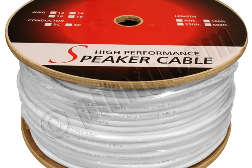 Pi Manufacturing 50ft 14AWG 2 Wire CM Rated Speaker Wire