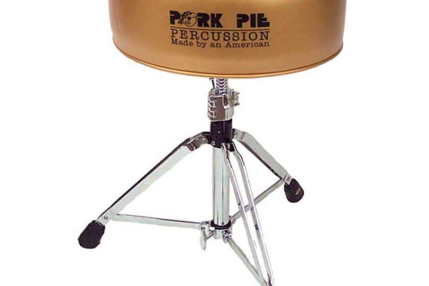 Pork Pie Round Throne - Metallic Gold/Black Crush