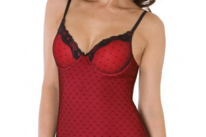 Skinny Girl Shapers Diamond Mesh Cupped Shaping Cami with Lace Trim