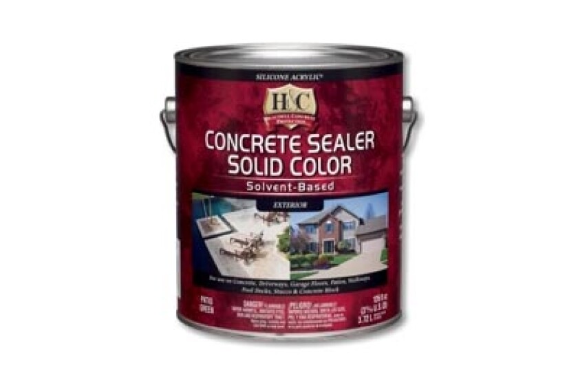 H&C Solid Color, Solvent-Based Concrete Sealer