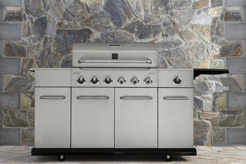 Kenmore PG-40612SOL 6 Burner Stainless Steel Front Gas Grill With Storage