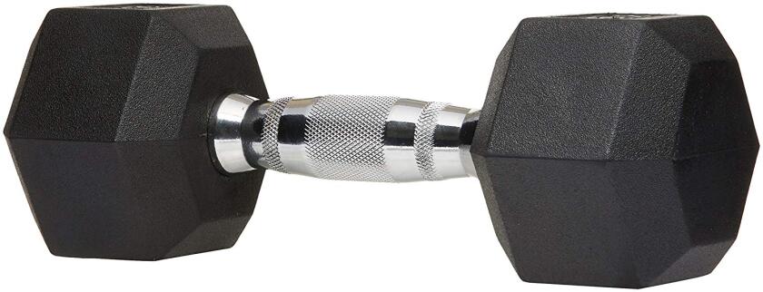AmazonBasics Rubber Encased Hex Hand Dumbbell Weight.jpg